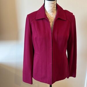 CHICO’s Berry Ponte Knit Lined Blazer